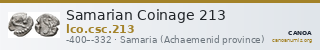 Samarian Coinage 213 — CANOA