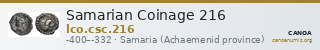 Samarian Coinage 216 — CANOA