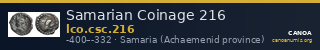 Samarian Coinage 216 — CANOA