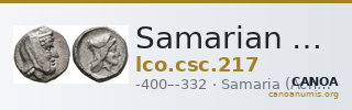 Samarian Coinage 217 — CANOA