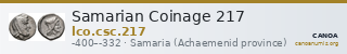 Samarian Coinage 217 — CANOA