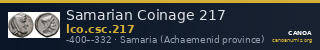Samarian Coinage 217 — CANOA