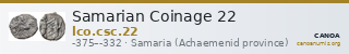 Samarian Coinage 22 — CANOA