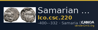 Samarian Coinage 220 — CANOA