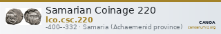 Samarian Coinage 220 — CANOA