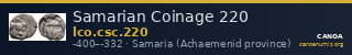 Samarian Coinage 220 — CANOA