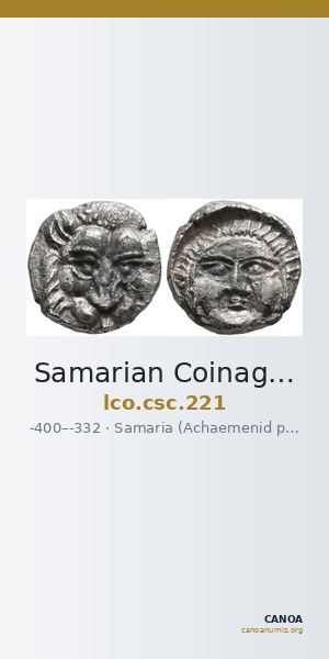 Samarian Coinage 221 — CANOA