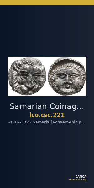 Samarian Coinage 221 — CANOA