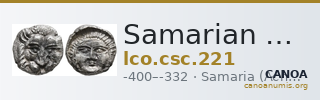 Samarian Coinage 221 — CANOA