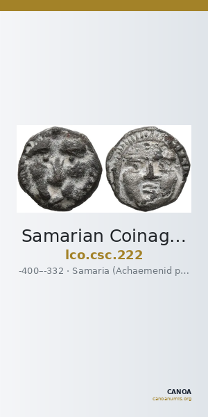 Samarian Coinage 222 — CANOA
