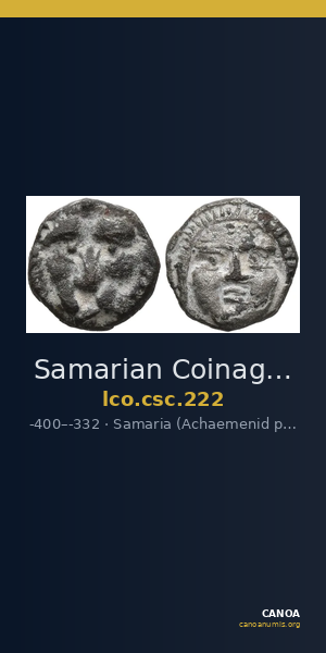 Samarian Coinage 222 — CANOA
