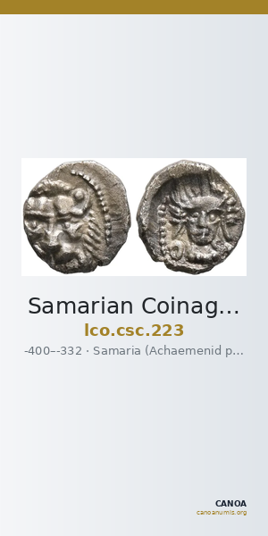 Samarian Coinage 223 — CANOA