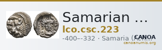 Samarian Coinage 223 — CANOA