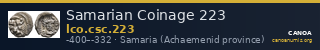 Samarian Coinage 223 — CANOA