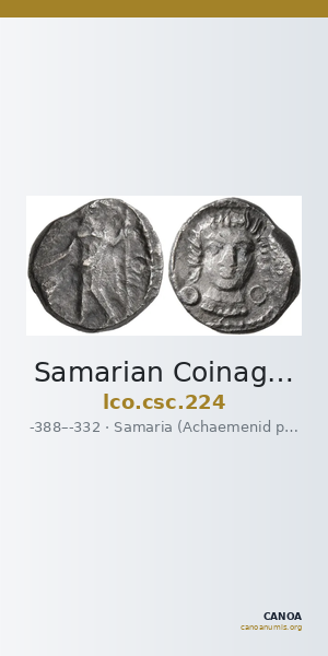Samarian Coinage 224 — CANOA