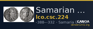 Samarian Coinage 224 — CANOA