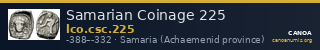 Samarian Coinage 225 — CANOA