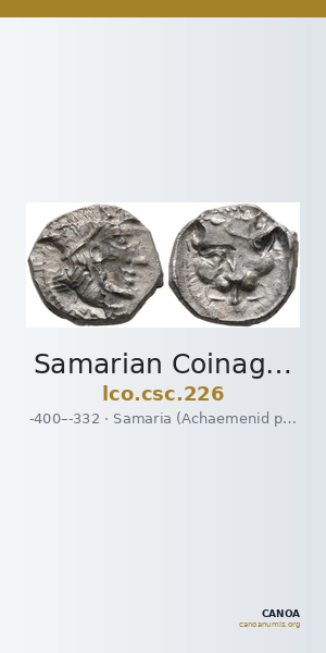 Samarian Coinage 226 — CANOA