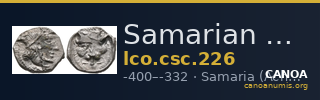 Samarian Coinage 226 — CANOA