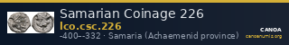 Samarian Coinage 226 — CANOA