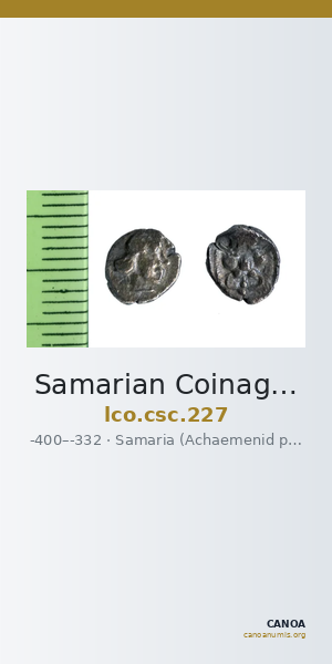 Samarian Coinage 227 — CANOA