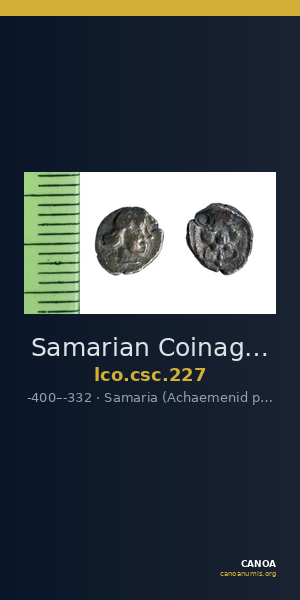 Samarian Coinage 227 — CANOA