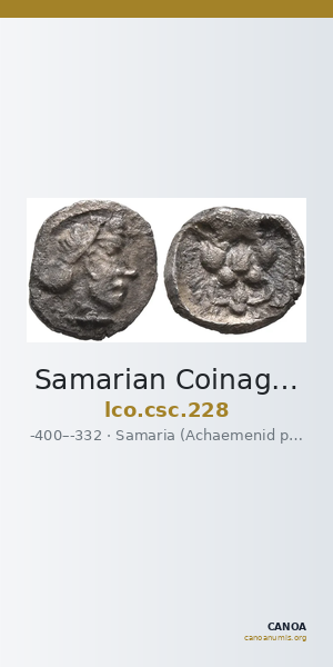 Samarian Coinage 228 — CANOA
