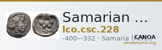Samarian Coinage 228 — CANOA