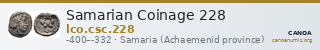Samarian Coinage 228 — CANOA