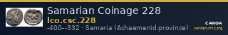 Samarian Coinage 228 — CANOA