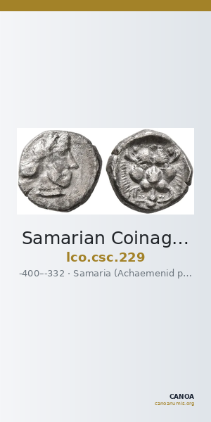 Samarian Coinage 229 — CANOA