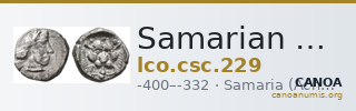 Samarian Coinage 229 — CANOA