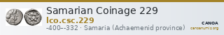 Samarian Coinage 229 — CANOA