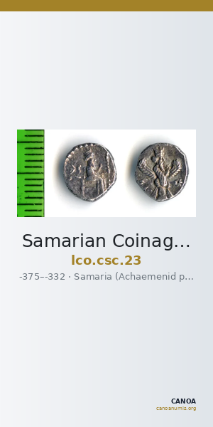 Samarian Coinage 23 — CANOA