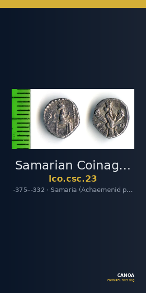 Samarian Coinage 23 — CANOA