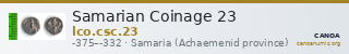 Samarian Coinage 23 — CANOA