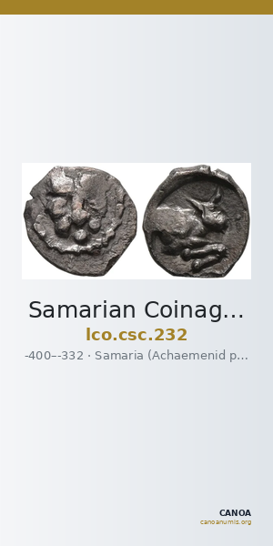 Samarian Coinage 232 — CANOA