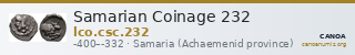 Samarian Coinage 232 — CANOA