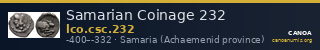 Samarian Coinage 232 — CANOA