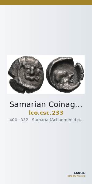 Samarian Coinage 233 — CANOA