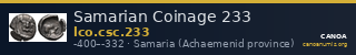 Samarian Coinage 233 — CANOA