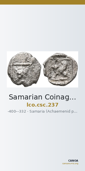 Samarian Coinage 237 — CANOA