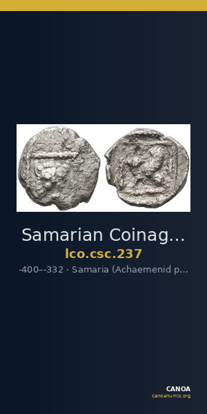 Samarian Coinage 237 — CANOA