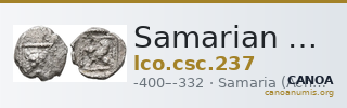 Samarian Coinage 237 — CANOA