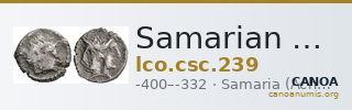 Samarian Coinage 239 — CANOA