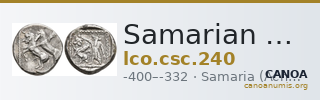 Samarian Coinage 240 — CANOA