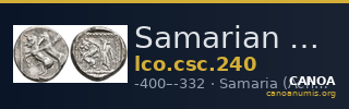 Samarian Coinage 240 — CANOA