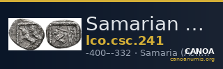 Samarian Coinage 241 — CANOA