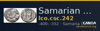 Samarian Coinage 242 — CANOA