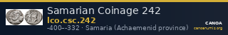 Samarian Coinage 242 — CANOA